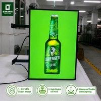 Boîte lumineuse publicitaire extérieure double face avec conception de projection personnalisée pour les grands projets de signalétique