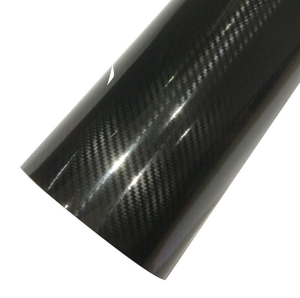 FLORID-pegatina de fibra de carbono para coche, sin burbujas, decoración automática, alto brillo, 2D, <span class=keywords><strong>3D</strong></span>, 4D, 5D, 6D, negro - Product Image 1