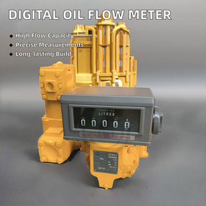 デジタル燃料流量計OEMカスタマイズ可能なオイルアンロードメーター +-0.2% 精度55-550L/M流量アルミニウム建設スレッド - Product Image 2