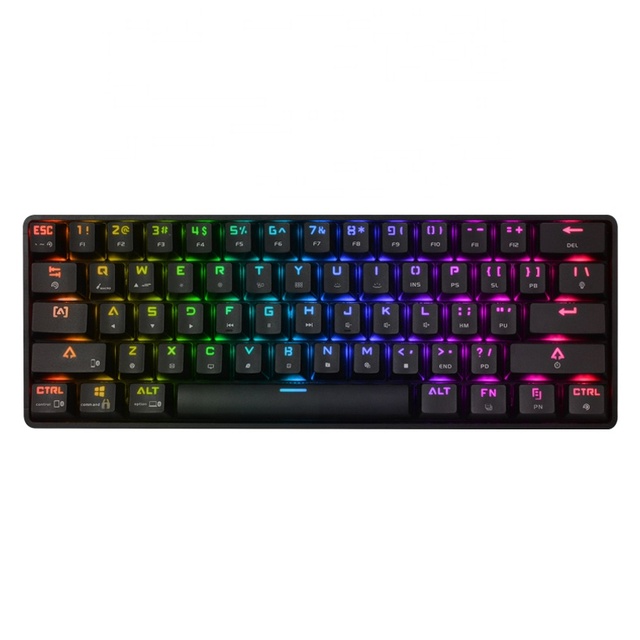 61-Key Aluminium Mechanical Keyboard with RGB Hotswap Wireless/Type-C Programmable Gateron Switches DIY 61-Key Layout