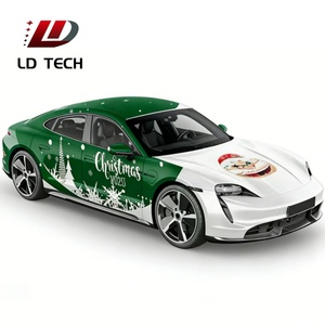 فيلم تغليف سيارات عالي الجودة بسمك 8 ميل من مادة TPU بتصميمات عيد الميلاد، ملصقات وأفلام PPF مخصصة للطباعة على هيكل السيارة - Product Image 2