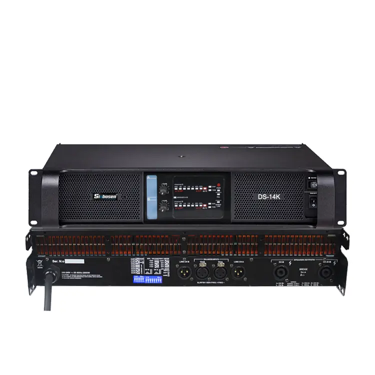 Sinbosen DS-14K amplificateur 2 canal son stéréo professionnel audio 2000w amplificateur de puissance pour DJ karaoké