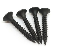 Vis à cloison sèche YPH Phillips à tête trompette noire, haute qualité, bon prix, M3, acier zingué, titane, métal inoxydable, pouces et métrique