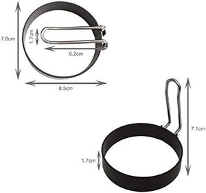 4 Pack Anti-Scald Handle Nonstick Round <b>Egg</b> Frying Rings Pancake Maker <b>Mold</b> <b>Egg</b> Tools by <b>Egg</b> Tools - Product Image 5