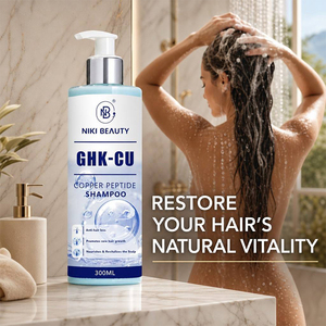Autocollant personnalisé 300ml GHK-Cu Shampooing à la feuille <span class=keywords><strong>de</strong></span> Thuja, soin pur du cuir chevelu, shampooing au peptide <span class=keywords><strong>de</strong></span> cuivre - Product Image 5
