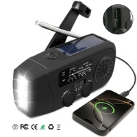Groothandel Noodhandslinger 2000Mah Zonne-Radio Am/Fm/Sw/Wb Led Zaklamp Power Bank Type-C Opladen Voor Buiten Kamperen
