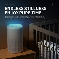 2 in 1 Pembersih Udara & Diffuser Aromaterapi Filter Karbon Aktif HEPA Tipe-C Pembersih Udara Desktop Portabel Senyap 200 Kaki Persegi