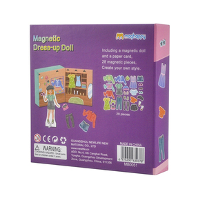 Nueva <span class=keywords><strong>casa</strong></span> <span class=keywords><strong>de</strong></span> muñecas <span class=keywords><strong>de</strong></span> vestir para niñas Creative My Wardrobeand Magnet Dress up Doll Game Box Set para regalos <span class=keywords><strong>de</strong></span> niñas - Product Image 6