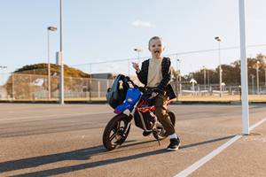 Moto tout-terrain pour enfants, moteur central 74V, vitesse unique, frein à disque, cadre en alliage d'aluminium - Choix économique pour des balades de qualité - Product Image 4