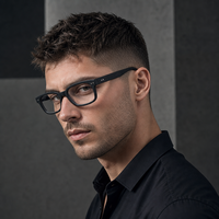 Nouvelle marque JS Square, monture de lunettes en acétate écologique unisexe, monture de lunettes optiques en gros