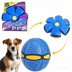 Lynpet prezzo di fabbrica per esterno flessibile magico volo UFO piatto di lancio del cane palla giocattolo portatile piattino giocattoli per bambini - Product Image 1