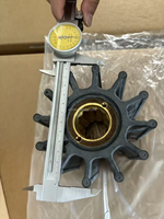 Turbine de pompe à eau flexible en laiton résistant à la corrosion, à 12 pales, modèle S6R2, pièce de rechange pour moteur diesel Mitsubishi