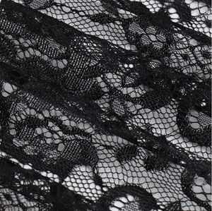 Pizzo di Lusso in Nylon 100% con Cordoncino, Motivo Floreale Traforato e Bordo Smerlato per Eleganti Abiti da Sposa - Product Image 4