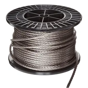 Câble en acier 19*7 en gros d'usine pour palan de grue palan à fouet galvanisé câble en acier non galvanisé