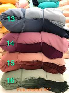 Tissu en faux georgette de haute qualité fabriqué en Inde, uni, à broderies dégradées, excellent pour les robes de mariée, prix d'exportation - Product Image 2