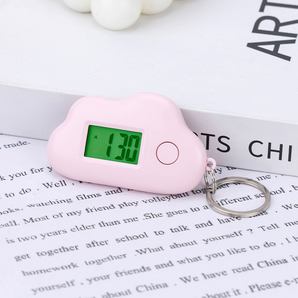 [Luminous] Reloj de pared pequeño Cloud, rosa.