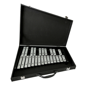 Sinomusik Double touches 25 notes touches métalliques xylophone et Glockenspiel instrument de musique à <span class=keywords><strong>percussion</strong></span> potable avec étui - Product Image 3