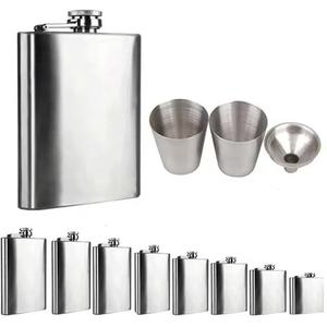 Tragbare Auslaufsichere Edelstahl-Hüftflaschen für Outdoor, Camping, Jagd, Spirituosen-Aufbewahrung, Reisen, Wandern, Angeln, Whiskey - Product Image 1