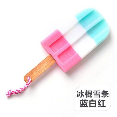 Ice cream - blue, white and red/red, white and blue randomly