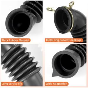 Tuyau de machine à laver DC67-00467A, connecteur flexible en caoutchouc avec pince pour le tambour de la machine à laver Samsung vers le tiroir distributeur - Product Image 3