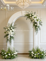 Op maat gemaakte zijden kunstmatige rozen bloemen achtergrondloper nieuw binnenkomst elegante bruiloft feest afstuderen binnen/buiten