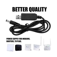 Cable de Alimentación USB ZYSY DC de 5V a 9V/12V con 8 Adaptadores Macho-Hembra para Router, Luz LED y Convertidor