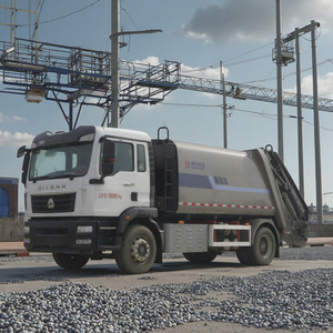 Camion à ordures compacteur électrique pur à émission zéro <span class=keywords><strong>KLF</strong></span> Sinotruk Sitrak de 15 mètres cubes - Product Image 2