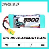 Batterie LiPo RC GAONENG GNB DR-1 Series 8500mAh 4S 14.8V 150C XT90S pour voitures, bateaux et appareils RC électriques, en mode hors-circuit et sous charge