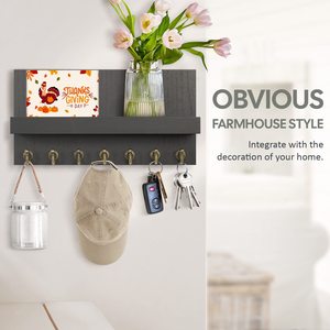 <span class=keywords><strong>Porte</strong></span>-clés mural: Installation facile du mur organisateur de courrier - Product Image 2