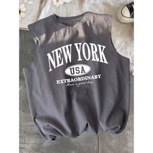 <b>Men's</b> Casual Eco-Friendly Breathable Polyester/Cotton O-Neck <b>Tank</b> <b>Top</b> with 3D Embroidery <b>for</b> Fitness Gym Workout - Product Image 2