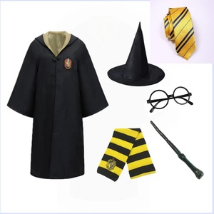 Tovenaarsgewaad met stropdas Unisex tovenaarskostuum met capuchon Uniform Magische heksenrokkap Mantel Cape voor Halloween Cosplay-kostuum - Product Image 6