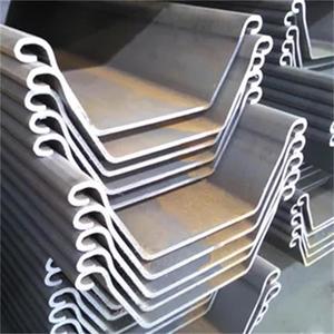 Cường độ cao ASTM Q235 q345 q355 tấm cọc thép hồ sơ u cho nhà máy xây dựng giá 12M 15m Kích thước cắt hàn - Product Image 2