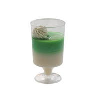 Verre à vin, gobelet à mousse, coupe à dessert pour mariage, petite coupe à gelée, jetable, en plastique PS transparent et solide