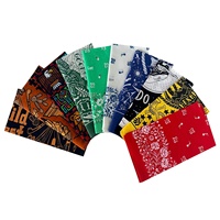 Écharpe carrée 100% coton 55 cm - Style urbain européen et américain, écharpe de cyclisme, écharpe pour le visage, le cou et la tête