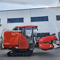 Prix d'usine pour une moissonneuse-batteuse automatique de riz et de maïs de 120 CV, boîte de vitesses, climatisation, haute productivité, largeur de travail de 2400 mm