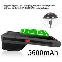 PDAs resistentes 4G Wifi 1D 2D QR Escáner de inventario de código de barras Terminal DE DATOS Computadora móvil de mano Android PDA con huella digital