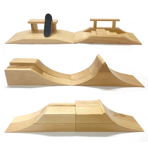 <span class=keywords><strong>Mini</strong></span> créatif bois d'érable bout des doigts planche de sport <span class=keywords><strong>rampe</strong></span> roman enfants fête planche à roulettes accessoires - Product Image 4