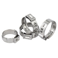 Colliers de serrage réglables sans palier à double oreille pour tuyaux et câbles, métriques, en acier galvanisé avec finition zincée, OEM
