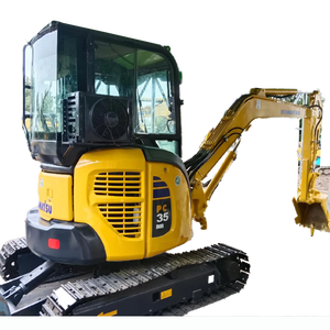 Miniexcavadora Komatsu PC35MR 3T de baja duración, miniexcavadora usada sobre orugas, excavadora Komatsu de 3,5 toneladas con certificación CE EPA - Product Image 1