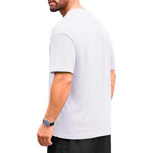 Cotrasen Camiseta básica de algodón Premium para hombre, camisetas de manga corta con cuello redondo de 250gsm, Top holgado informal clásico sólido - Product Image 6