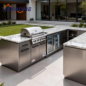 <span class=keywords><strong>Cuisine</strong></span> barbecue extérieure  et station de grill pour villas Four électrique encastré sur mesure et gril <span class=keywords><strong>en</strong></span> acier inoxydable - Product Image 3