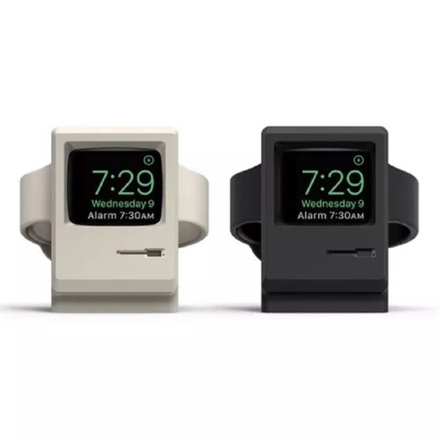 Retro Charger Base Dock Compact Holder Stand for Apple Watch Series 6 5 4 3 Se 40mm 44mm Charging Docking Desktop for Iwatch
