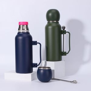 Vente chaude 304 Acier Inoxydable Pratique Sport Voyage En Plein Air Pot Voyage Cuillère Vide Football Inspiré Yerba Mate Bouteilles - Product Image 5