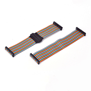 맞춤형 전자제품 2.54mm 피치 USB 10핀 소켓 - 10핀 커넥터 PVC 플랫 레인보우 케이블 어셈블리 공장 배선 하네스 - Product Image 4