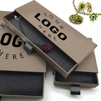 Tiroir à bijoux en papier kraft durable personnalisé en usine Prix compétitif Emballage cadeau laminé mat en relief