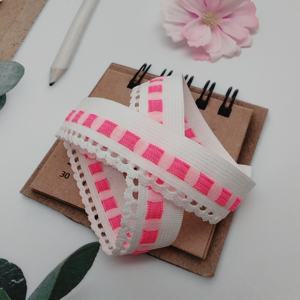 HH4K coloré 16mm Spandex/Nylon bande de reliure élastique rose pliable Textiles de maison sacs caractéristique durable sous-vêtements sangle - Product Image 1