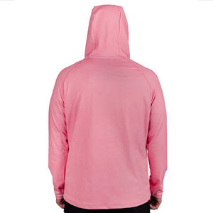 Custom Golf Attire Spring <b>Pink</b> <b>Men's</b> Pullover Quarter Zip Golf Hoodies Sportswear Cozy Breathable Quick Drying Large Hood <b>Hoodie</b> - Product Image 3
