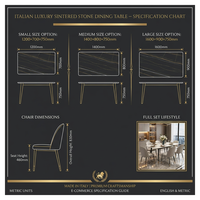 Ensemble de table et de chaises de salle à manger modernes de luxe en bambou et dalle de roche, meubles de restaurant et d'hôtel pour usage domestique