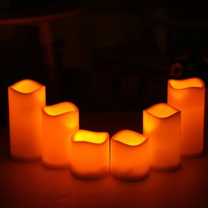 도매 Led 원격 제어 전자 양초 불꽃 무향 가정 장식 12 색 변경 파티 생일 - Product Image 4