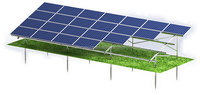 Stationnement solaire de voiture d'auvent de conception en acier de structure d'abri d'auto de poteau unique personnalisé